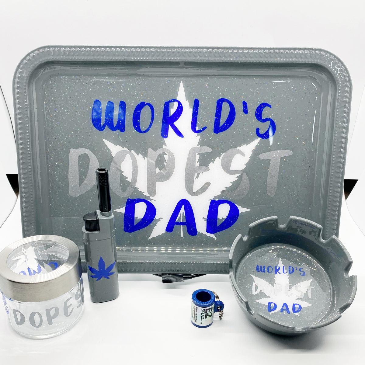 World's DOPEST Dad Rolling Tray Set – Made in Melanin, LLC