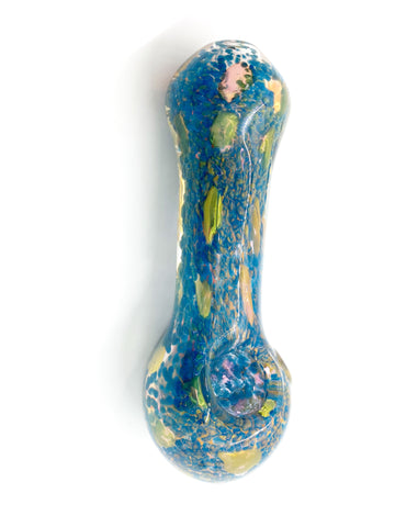 Turquoise Glass Hand Pipe- Various Designs