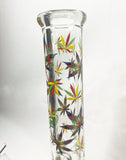 Glass Leaf Beaker Water Pipe