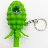 Pineapple Silicone Pipe Keychain