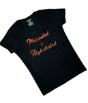 Melanated and HIGH-DRATED V-neck t-shirt