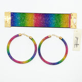 Rainbow Rhinestone Bracelet