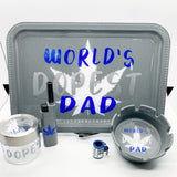 World's DOPEST Dad Rolling Tray Set