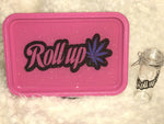Roll Up Rolling Tray-Pink