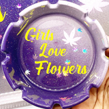 Girls Love Flowers Rolling Tray Set