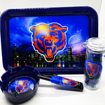Chicago Bears Rolling Tray Set