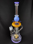 15'' 3D Bee Hive Glass Recycler Pipe Dab Rig with 3 Recycler Chambers